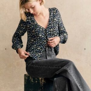 Sezane Gaya Blouse Liberta Print - Size 8